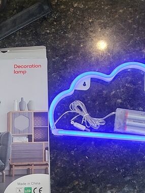 Blue LED Cloud Decoration Lamp